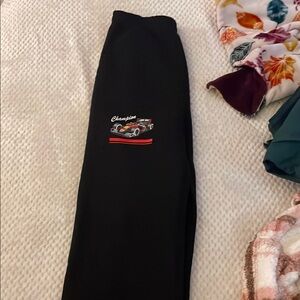 Champion Black straight leg sweats